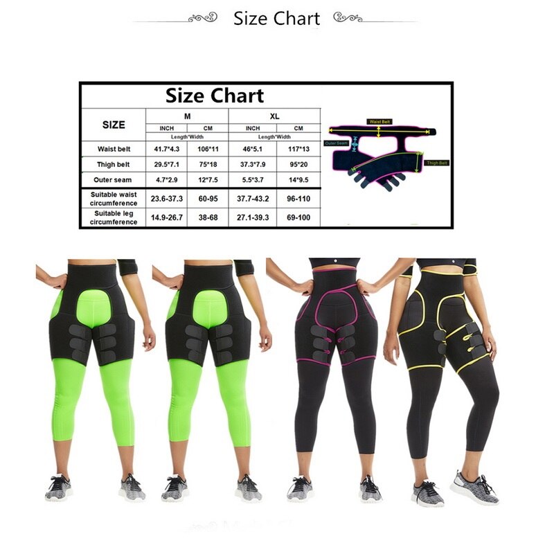 Waist trainer thigh trimmer