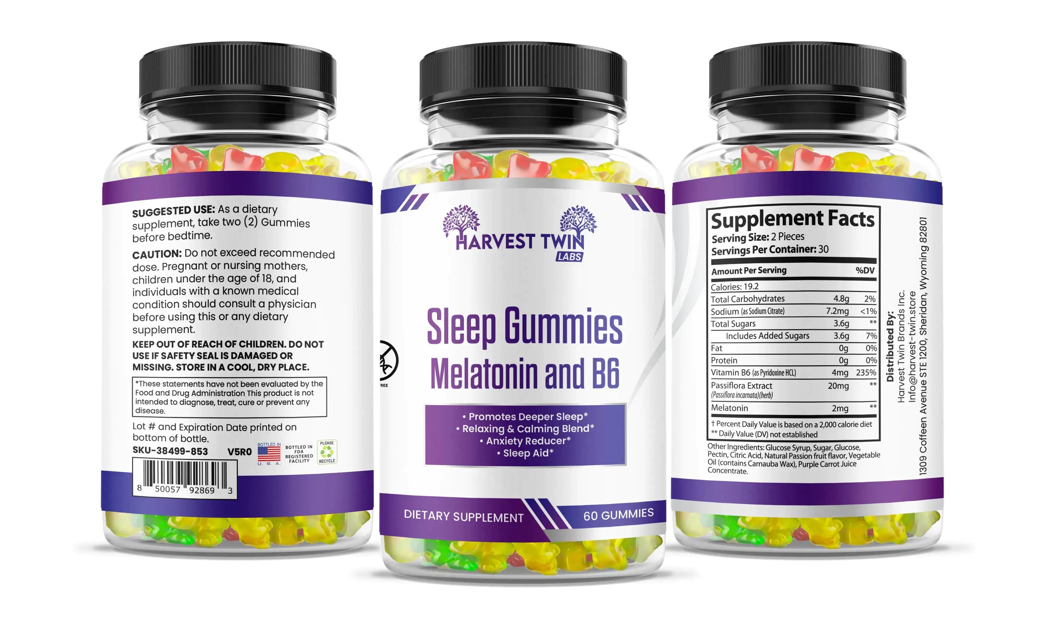  SleepWell Supplement Gummy:are a scientifically-formulated gummy designed to promote a deeper, more restful sleep. Containing a mix of calming and relaxing melatonin, it helps you fall asleep faster and stay asleep for longer.