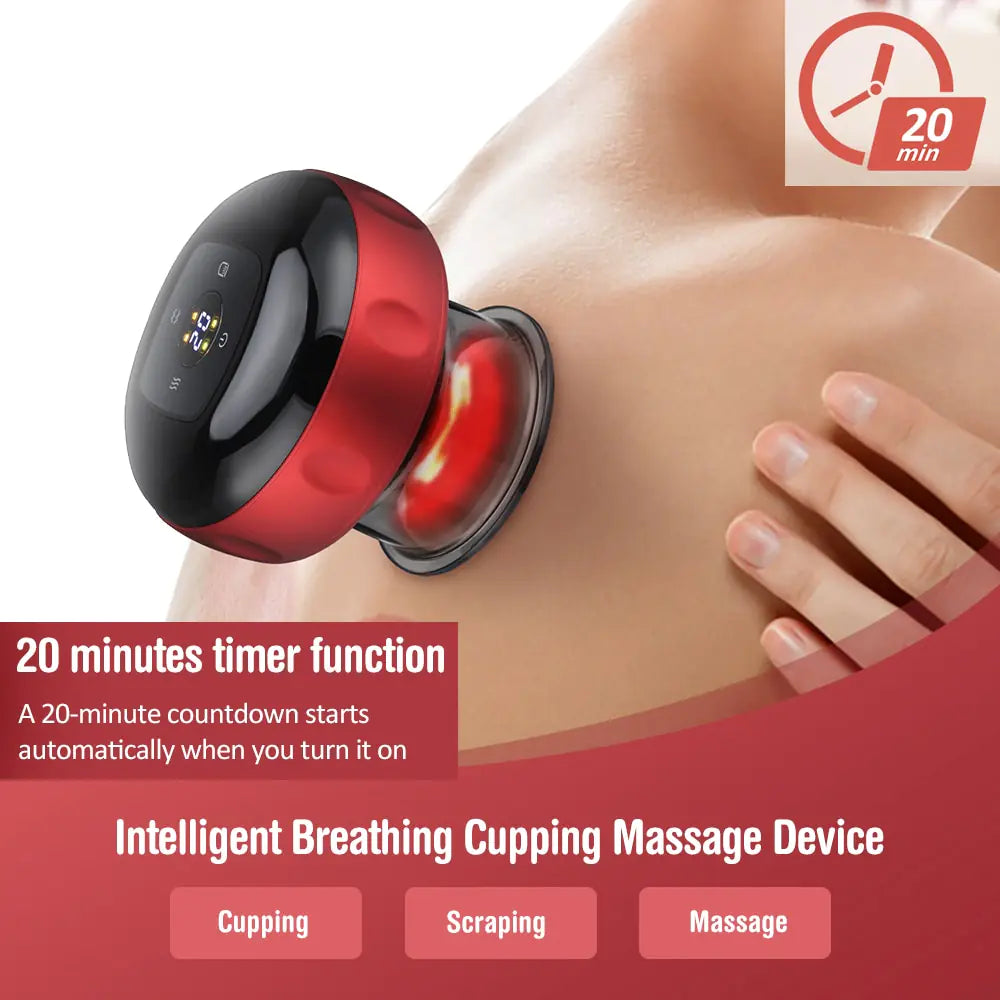 Electric Vacuum Cupping Massage Anti Cellulite Magnet Therapy Wireless