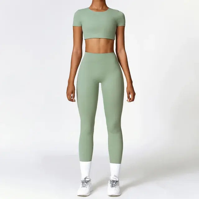 Women's 2 Piece Tight Quick-Drying Fitness Wear