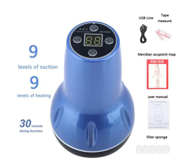 Electric Vacuum Cupping Massage Anti Cellulite Magnet Therapy Wireless