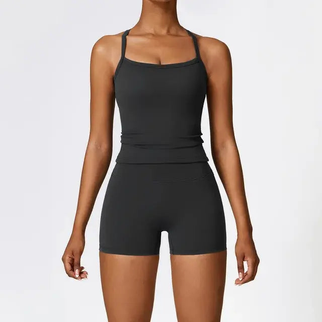 Women's 2 Piece Tight Quick-Drying Fitness Wear