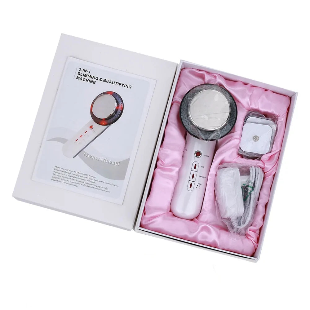 3-in-1 EMS Body Slimming Massager: RF Ultrasonic Cavitation & Anti-Cellulite Fat Burner