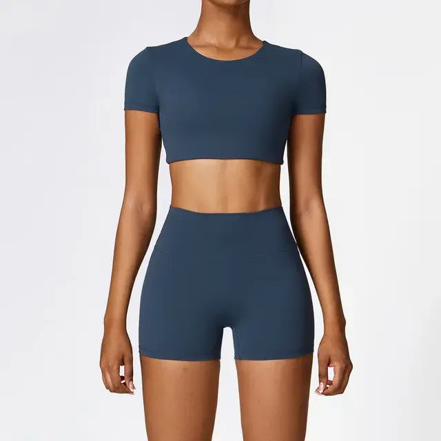 Women's 2 Piece Tight Quick-Drying Fitness Wear