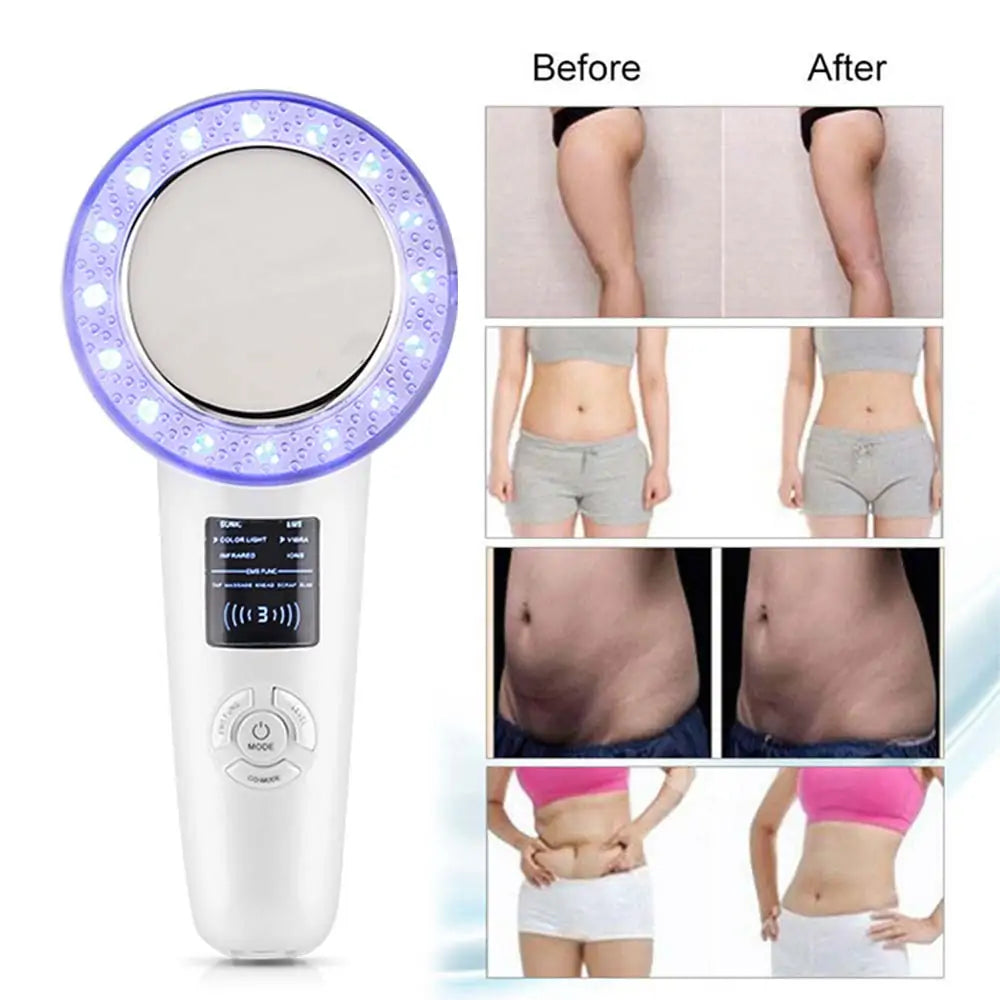 3-in-1 EMS Body Slimming Massager: RF Ultrasonic Cavitation & Anti-Cellulite Fat Burner