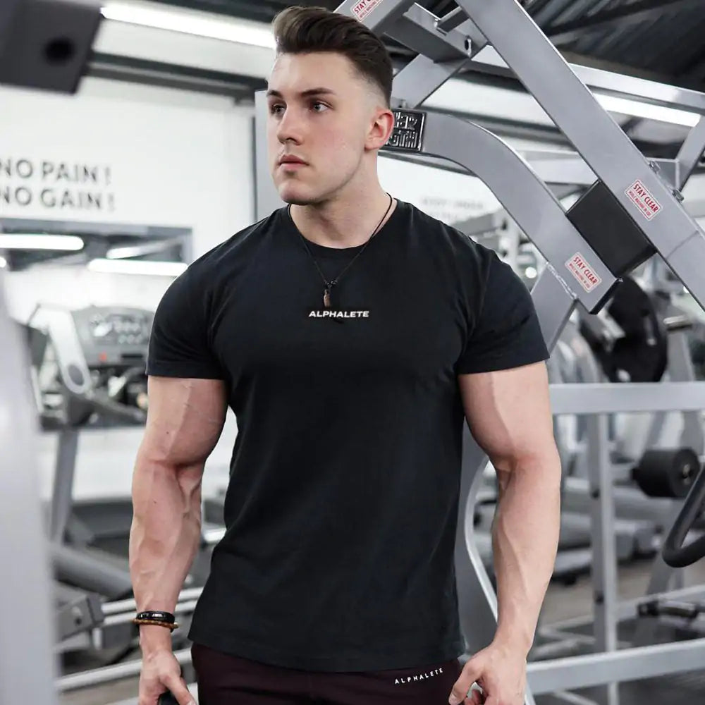 gym fitted t shirts: Discover the ultimate workout companion! Our Men's Fitted Gym T-Shirt provides unmatched comfort and style, crafted from premium cotton for your active life.