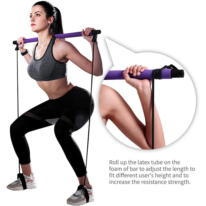 pilates bar exercise videos: Pilates Exercise Stick The Pilates Resistance Band and Toning Bar is like having your very own portable Pilates studio.