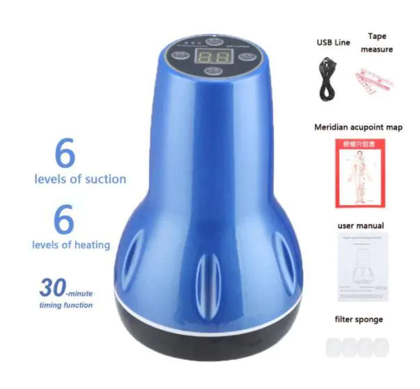 Electric Vacuum Cupping Massage Anti Cellulite Magnet Therapy Wireless