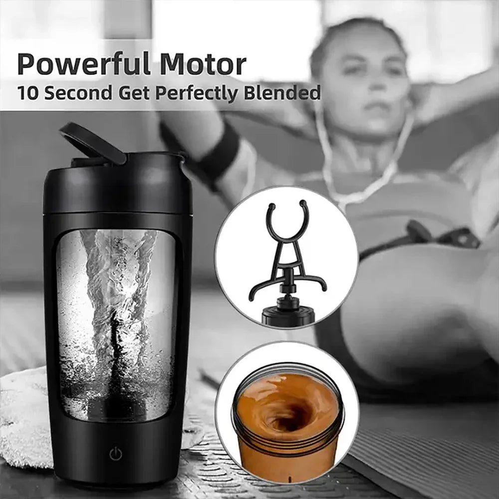 Turbo Blend Electric Protein Shaker Bottle