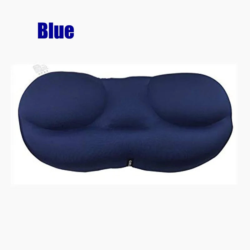 3D Neck Micro Airball Pillow: Deep Sleep Head Rest Cushion with Washable Pillowcase