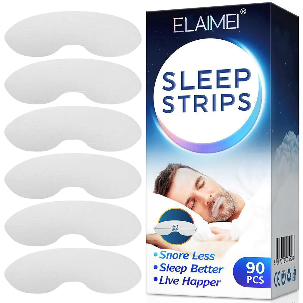 mouth tape for sleep benefits: Discover Better Sleep with Mouth Tape Sleep Strips!Say goodbye to restless nights and disruptive snoring with our 90 Pcs Mouth Tape Sleep Strips