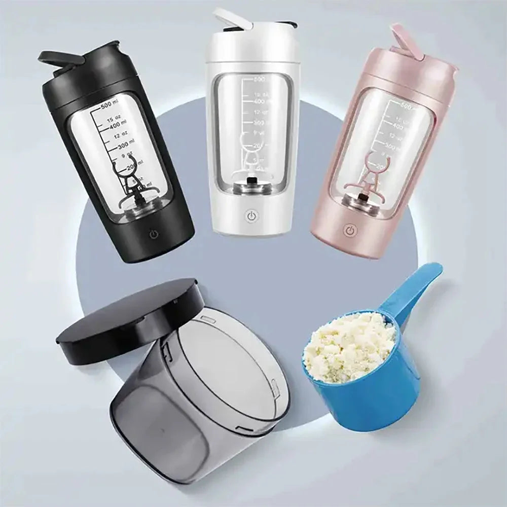 Turbo Blend Electric Protein Shaker Bottle